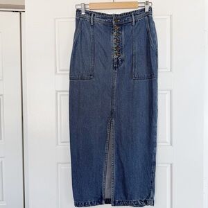 YFB Denim Maxi Skirt